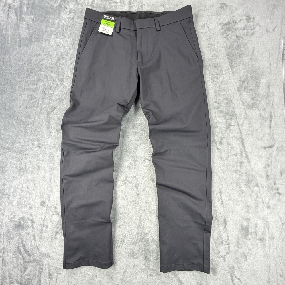 NWT Kenneth Cole Reaction Techni-Cole Modern Fit Dress Pants 32x30 Black